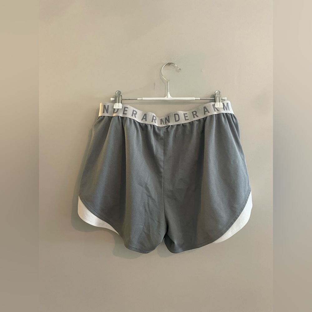 Under Armor Gray Athletic Shorts - Picture 3 of 3